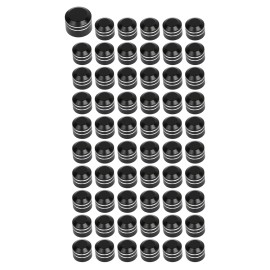 Unbranded Black Cut Engine Topper Bolt Caps Covers For Harley Road King Softail Springer