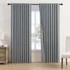DUALIFE - Cortinas 100 opacas de lino texturizado de 84