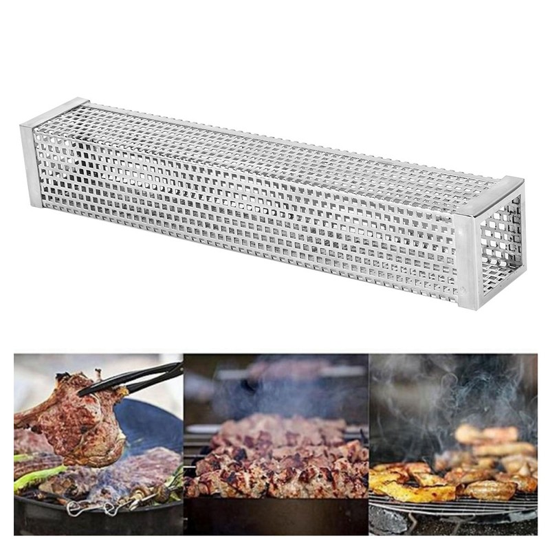 12in 304 Stainless Steel BBQ Smoker Tube Barbecue Accessory for