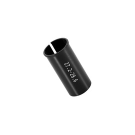 BULLSPANN Seat Post Bicycle Tube Adapter for 27.2mm to 28.6mm Size Conversion Saddle Post Aluminum Alloy Black 1pcs