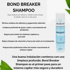 Shampoo Bond Prótesis Capilar Limpieza Profunda Walker Tape