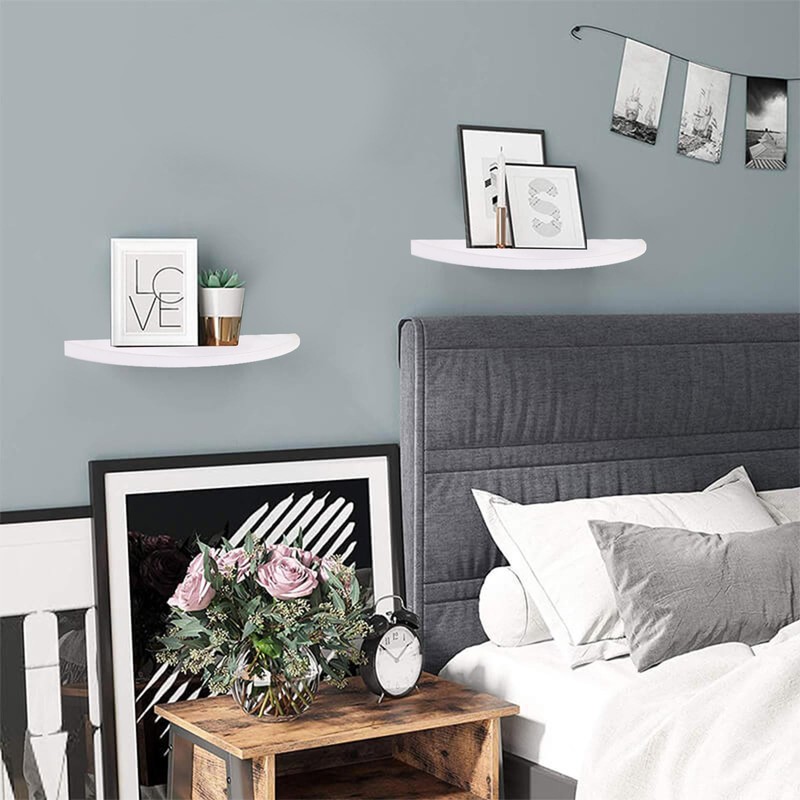 ZELURA Small Floating Plant Shelves Set of 2 - Rustic