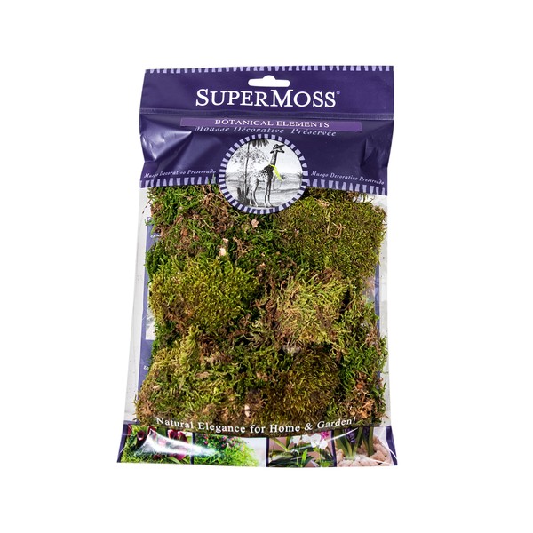 SuperMoss (21749) Sheet Moss Petite (Small Pieces) Dried, Fresh Green, 2oz