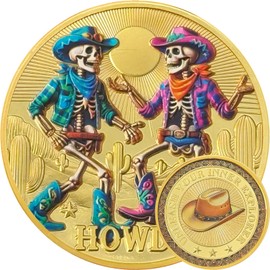 Cowboy Skull Coin - Commemorative Coin of the Wild West