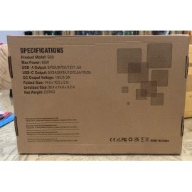 Powkey BRAND NEW! Powkey S60 Foldable Solar Panel Charger 18V DC Output  X003XRFDUZ