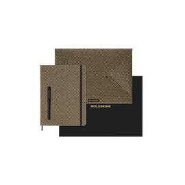 Moleskine Limited Edition Notebook Holiday Shine, Extra Large, Ruled, Gold, Hard Cover (7.5 x 10)