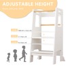 Adjustable Kids Standing Tower with Removable Safety Rail Design,Montessori Learning