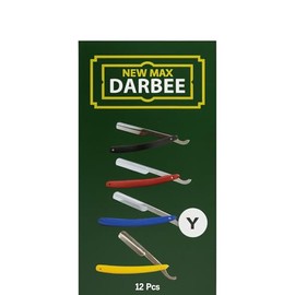 Professional Straight Razor Turkish Barber Style Black, White, Red and Yellow (4 Colours) 4Pcs of Mix Colour & 12Pcs Full Box (Yellow, Pack of 12)