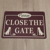 EMSea 2 x Please Close The Gate Sign - Close