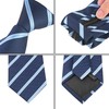 Elerevyo Men's Zipper Tie Pre-Tied Patterned Necktie Adjustable Neck Ties
