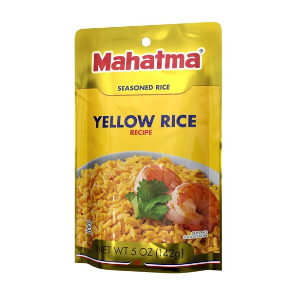 Riviana Foods Mahatma Saffron Yellow Rice, 5 Ounce (Pack of 12)
