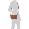 Patricia Nash Leather Lille Crossbody Tan With Filigree Detail