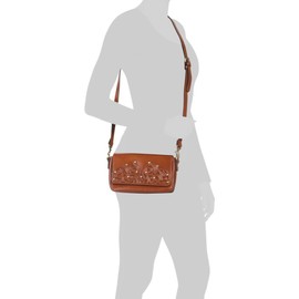 Patricia Nash Leather Lille Crossbody Tan With Filigree Detail