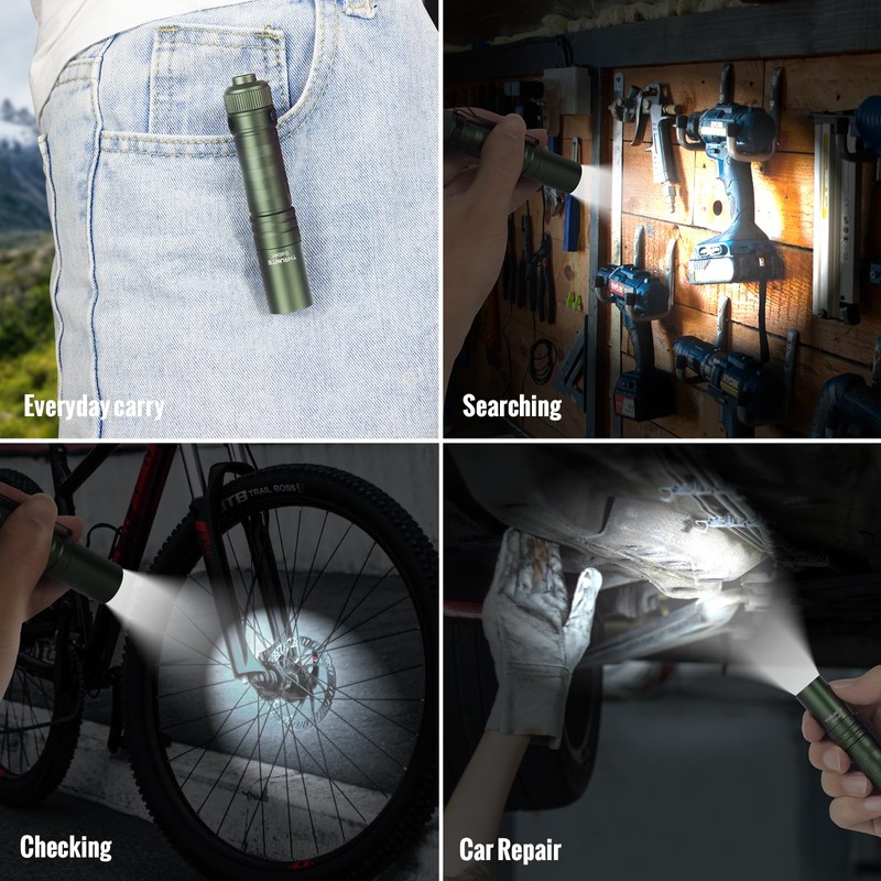 ThruNite Saber 659 Lumens AA Rechargeable Flashlight EDC, High Performance