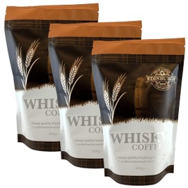Edinburgh Tea & Coffee Company, Whisky Flavored Ground Coffee, 7oz Bag (Pack of 3)