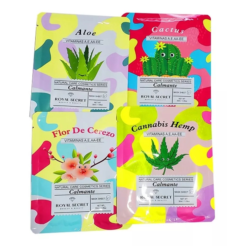Royal Secret Mascarilla Facial Hidratante Natural Kawaii 10 Pzs