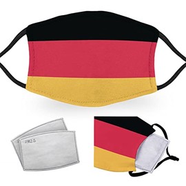 Germany Flag - Adult Face Masks - 2 Filters Included
