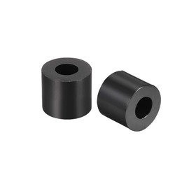 sourcing map Nylon Round Spacer Washer 3.2mm ID 7mm OD 5mm Height for M3 Screws Black 100Pcs