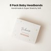 Prohouse 8 Pack Baby Headbands Soft Nylon Hairbands Hair Bows