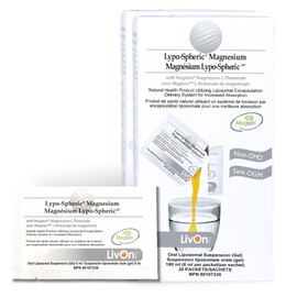 Lypo-Spheric Magnesium L-Threonate – 30 Packets – 1,000 mg Magnesium L Threonate & Essential Phospholipids Per Packet – Liposome Encapsulated for Max Bioavailability by LivOn – 100% Non-GMO (Pack of 2)