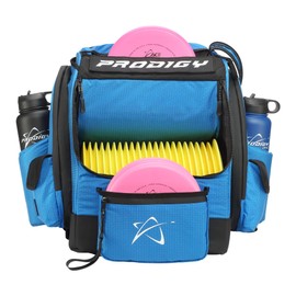 Prodigy Disc BP-1 V3 Disc Golf Backpack - Golf Bag Organizer - Holds 30+ Discs Plus Storage - Tear and Water Resistant - Pro Quality Bag for Disc and Frisbee Golf (Red)