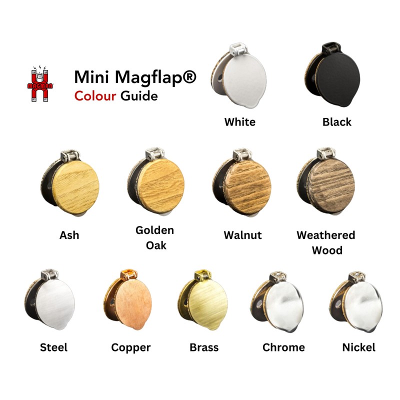 Magnetic keyhole Draught Excluder Mini Magflap - TM (Nickel) |