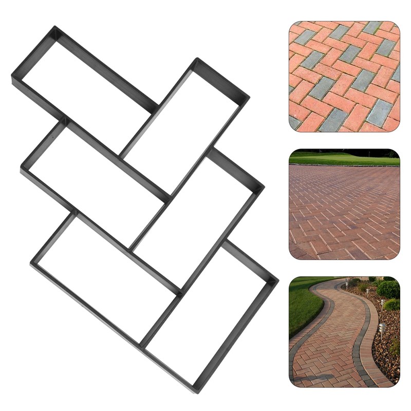 Cabilock Paver Mold Walk Maker Reusable Concrete Path Maker Molds