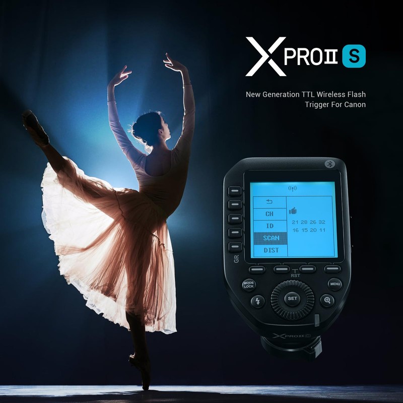 Godox XProII-S XProIIS TTL Wireless Flash Trigger 2.4G Wireless HSS
