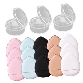 FRCOLOR 15Pcs Mini Powder for Loose Powder Application Durable Makeup Tools for Easy Foundation and Application Compact Design for Quick Touch Ups