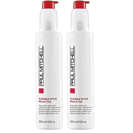 Paul Mitchell Round Trip Curl Defining Serum, Reduces Drying Time For Faster Styling, For Wavy + Curly Hair, 6.8 fl oz (Pack of 2)