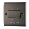 BG Electrical NBN15 Black Nickel TP Fan Isolator Switch