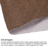 sourcing map Coffee Speaker Grill Cloth 40"x58" Stereo Box Fabric
