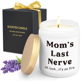 Gifts for Mom from Daughter Son Kids - Mother’s Day Gifts from Daghter, Mom's Last Nerve Scented Candles Gift for Mom, Funny Mothers Day Birthday Gifts Thanksgiving Christmas for Mom, Women, Her