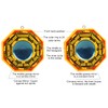 GLOGLOW Traditional Chinese Feng Shui Concave, Bagua Mirror for Protection