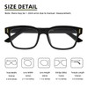 Reducblu Stylish Two Tone Reading Glasses for Women - Black