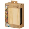Skater Stainless Steel Lunch Box with Wooden Lid, 1-Tier, 650ml,