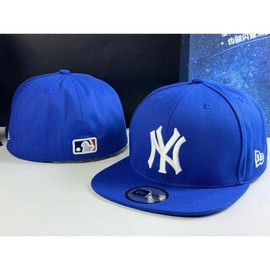 Red NY Color-Blocked Baseball Caps - Unisex L/A & N/Y Design, European Charm, 100% Cotton, Lightweight & Comfortable Headwear:_47