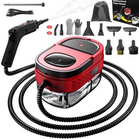 Goyappin Handheld Steam Cleaner for Home, 2500W High Pressure Steam Cleaner for Car Detailing, 3 Steam Levels, 1600Ml Tank, High Heat Steamer for Bed Bugs, Couch, Furniture, Kitchen, Bathroom, Floors