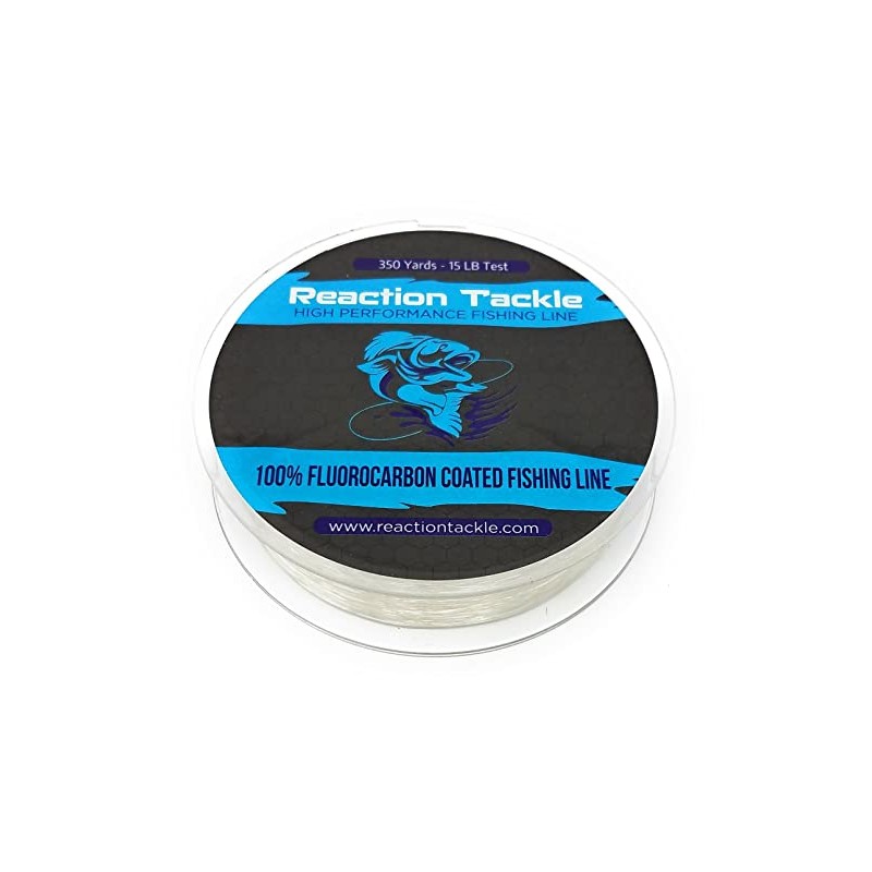 Reaction Tackle Fluorocarbon Coated Fishing Line 350m High Strength Mono
