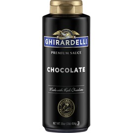 Ghirardelli Chocolate Sauce, Black Label 16oz Squeeze Bottle (Pack of 2)