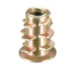 sourcing map Furniture Threaded Insert Nuts Zinc Alloy M4 Internal
