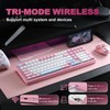 YUNZII AL98 QMK/VIA Wireless Mechanical Gaming Keyboard,Full Aluminum,BT/2.4G/USB-C, Pre-Lubed Hot