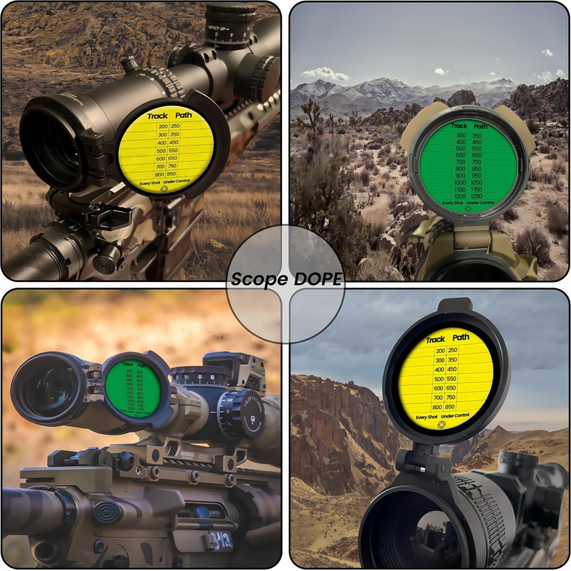 Twizz Scope DOPE Sticker Pack: Removable, Writable Adhesive Labels –