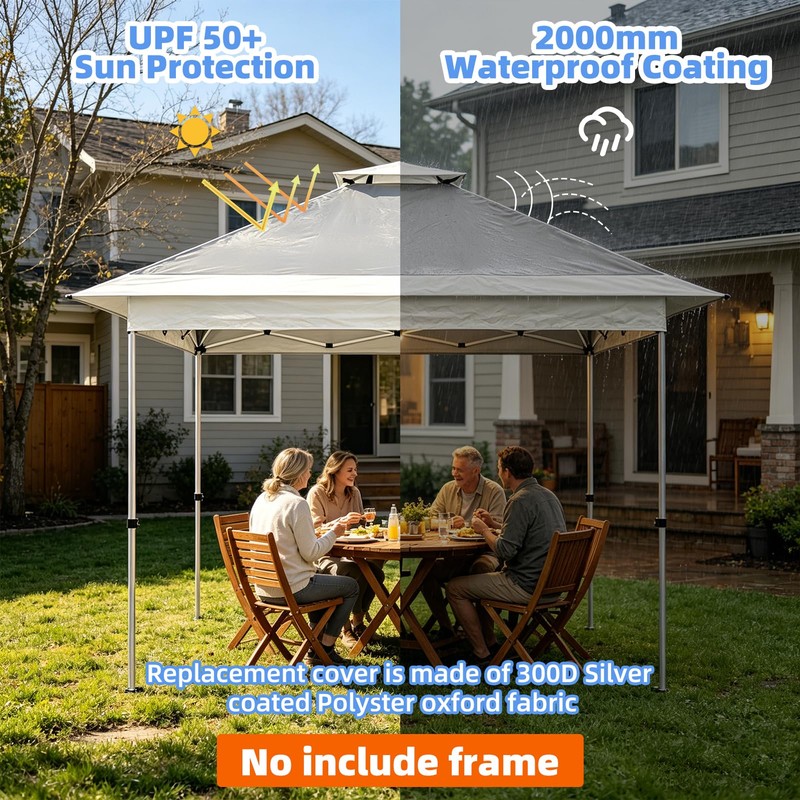 Replacement Canopy Cover for Yaheetech 13x13 Pop Up Gazebo Tent