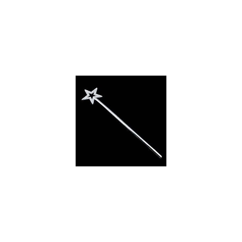 AKOAK Star Wand,13 Inches Silver Fairy Princess Angel Wand
