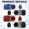 20 Pcs Ac Low Pressure Port Cap, 13mm & 16mm