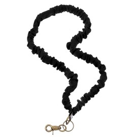 Stretchy Lanyards for Teachers, Cute Scrunchie Lanyard Teacher Neck Keychain With Clip Closure for ID Card and Keys Scrunchy Lanyards for Keys Neck