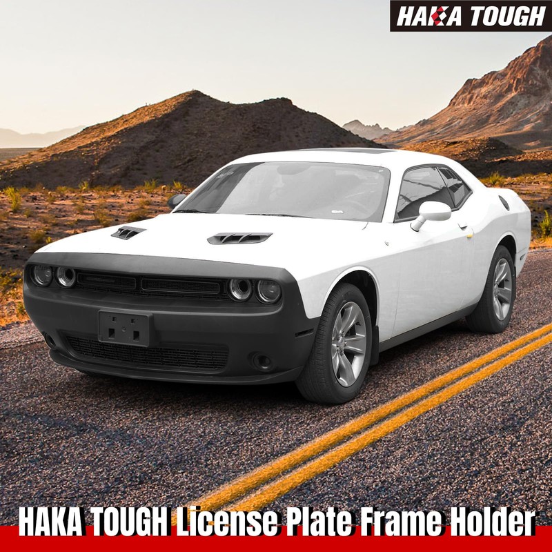 HAKA TOUGH Front License Plate Frame Holder for 2010-2024 for