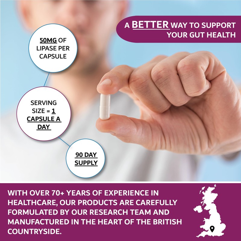 Epigenetics Lipase DR (Delayed Release) 50mg | Digestive Enzyme Supplements