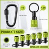 36 Pcs Upgraded Bit Holder Key Chain 1/4 Inch Bit